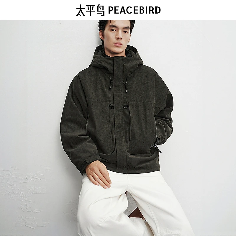 【商场同款】太平鸟男装25冬新款宽松痞帅工装夹克B2BCF4229