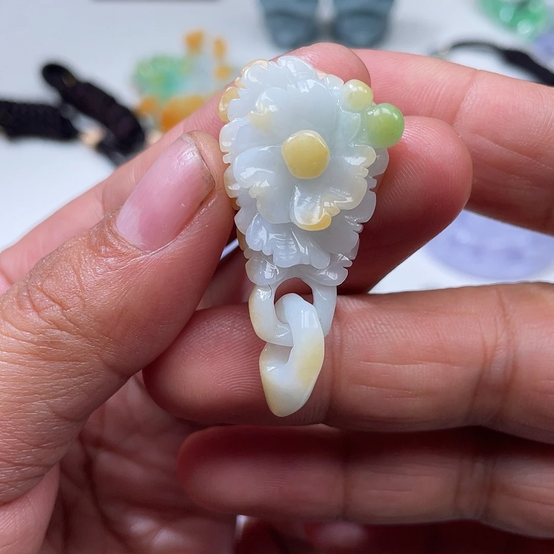 颈饰未镶嵌翡翠翡玉缘翡翠