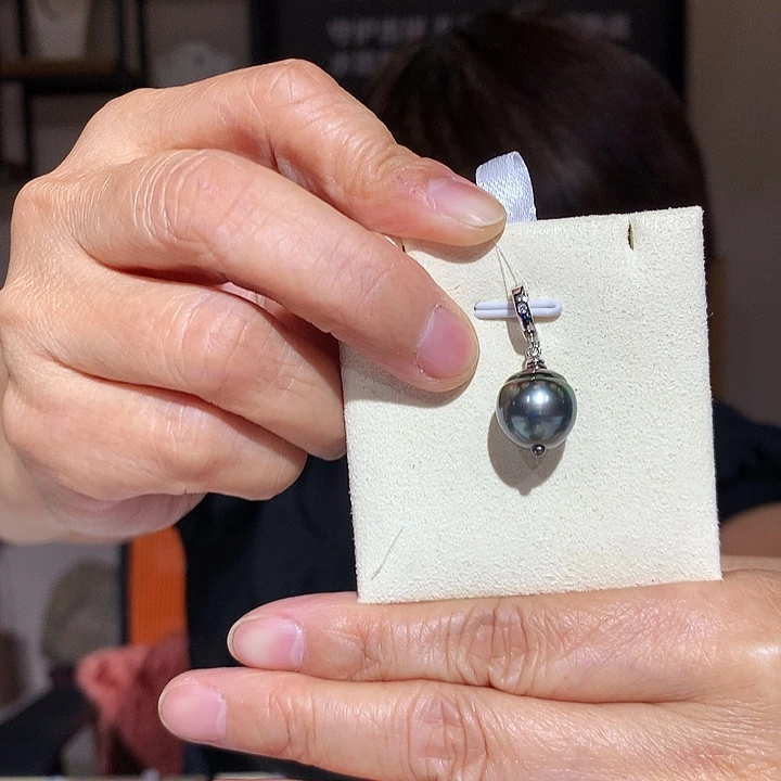 颈饰银S925镶嵌海水珍珠