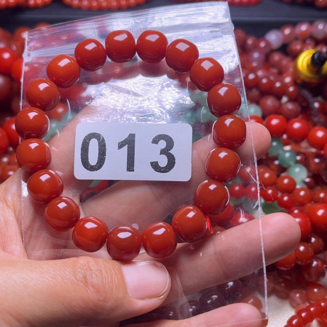 紫***缘玛瑙/玉髓未镶嵌手链