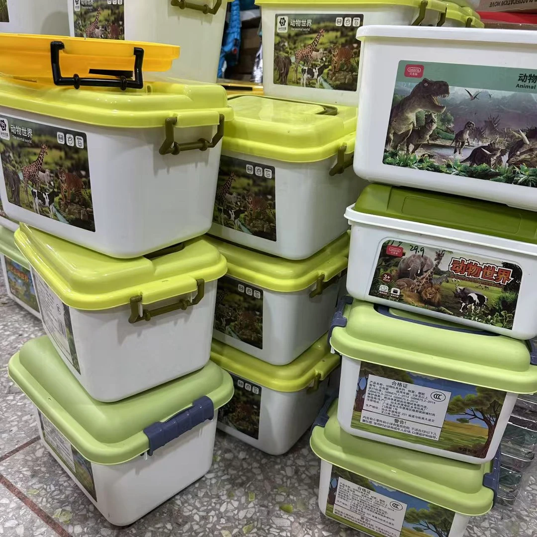 仿真手工动物世界恐龙模型套盒玩具  中盒