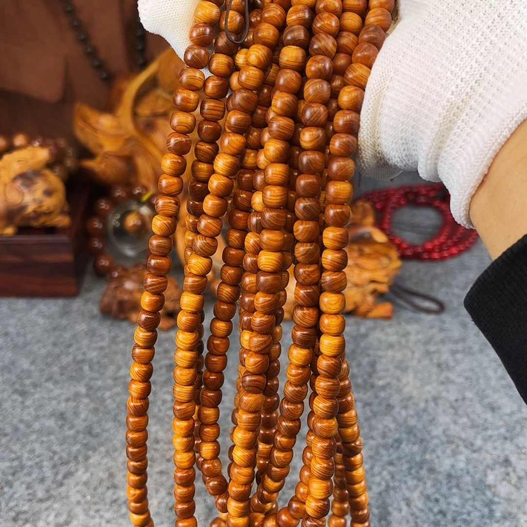 柏木（崖柏）陈化崖柏0.8手工珠苹果