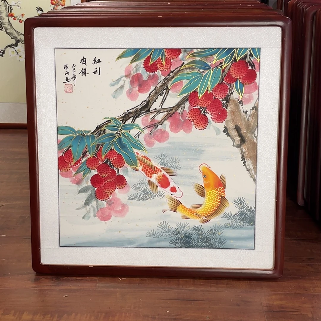 国画带框尺寸63*63厘米