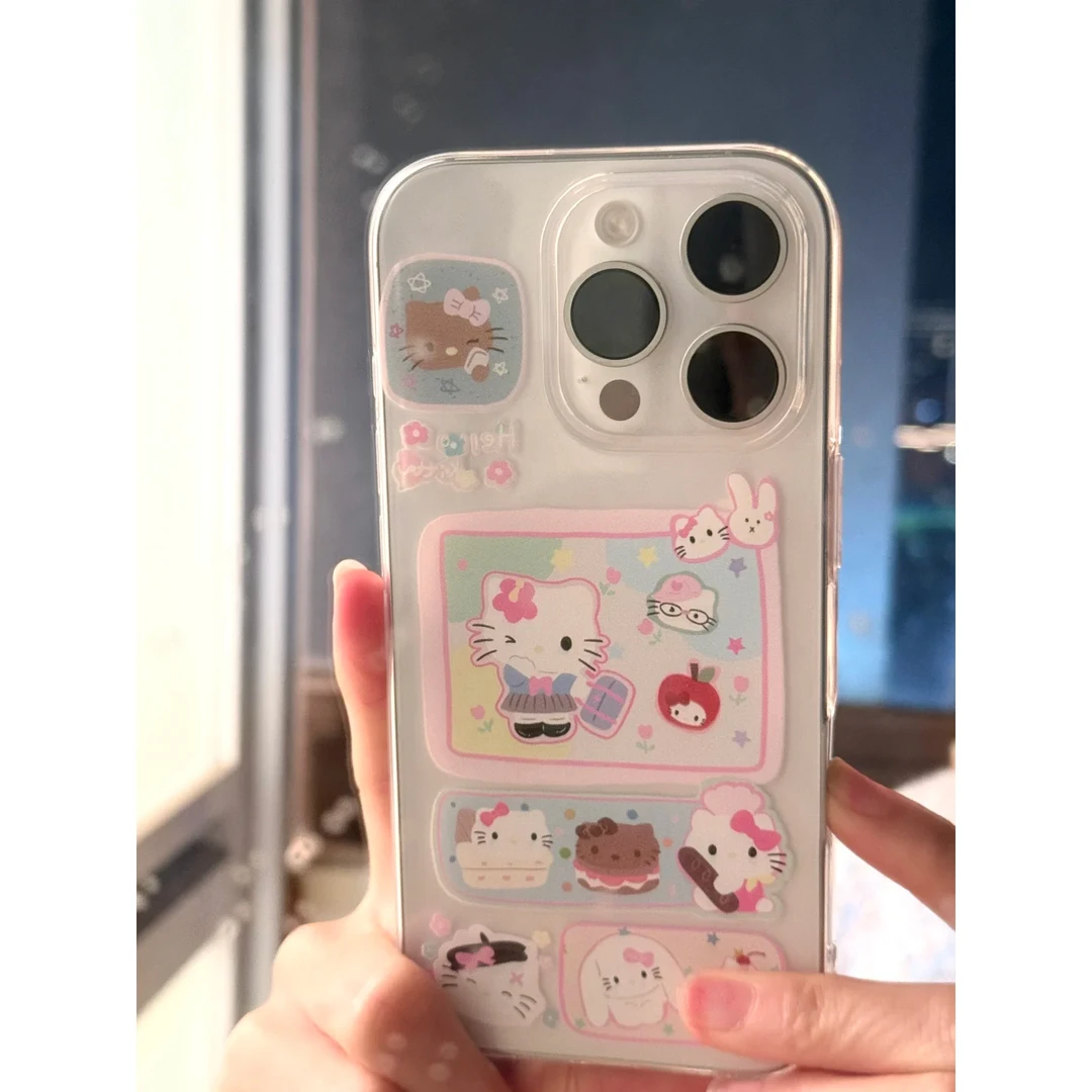 KEWU可爱甜心粉KT适用iPhone16小米15华为苹果13/14promax手机壳