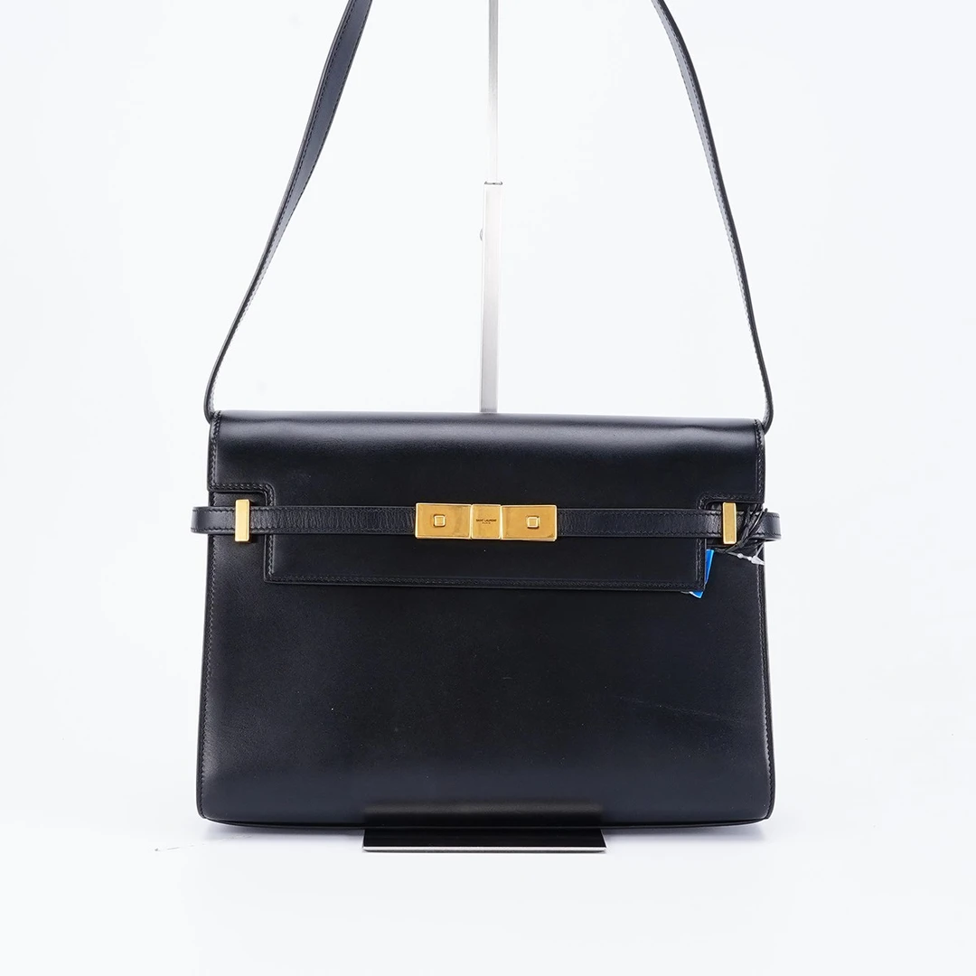 95新 YSL/圣罗兰 【白菜】曼哈顿中号光面包/BG22007415