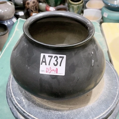红陶景德镇陶瓷花盆手工-无孔