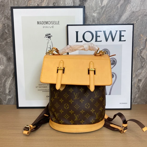 修复品LouisVuitton /路易威登小号水桶双肩斜挎包