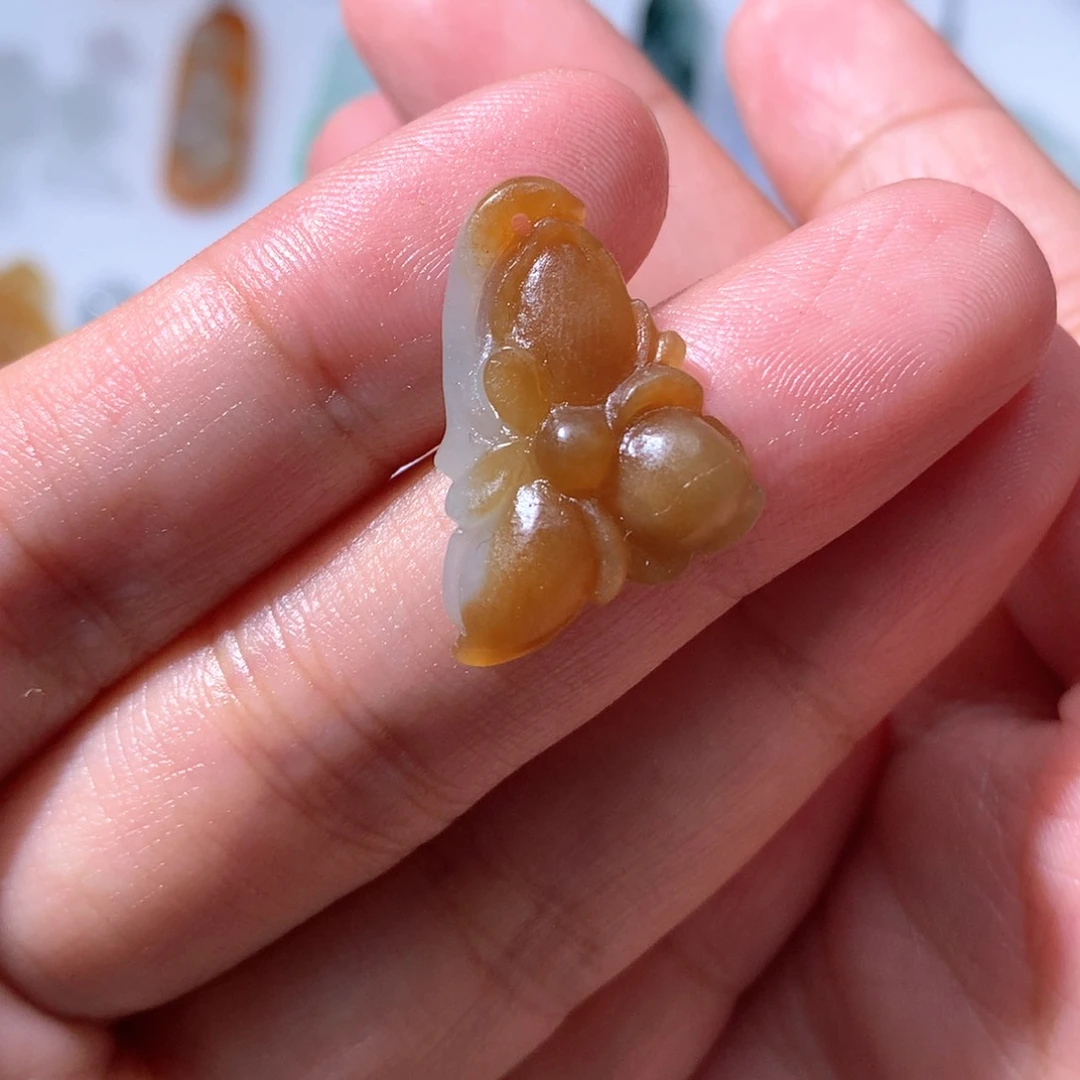 未镶嵌定制翡翠花花