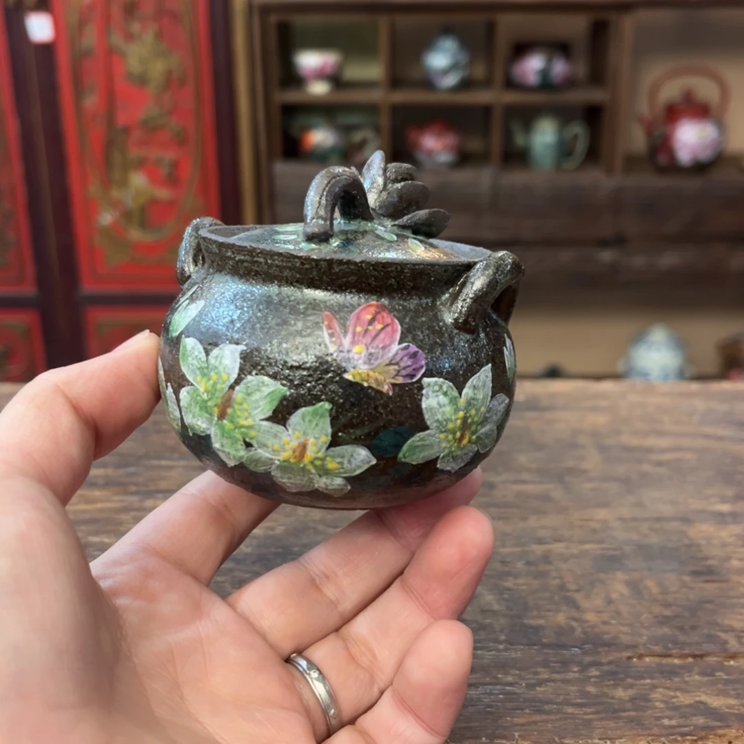 柴烧手工手绘陶瓷