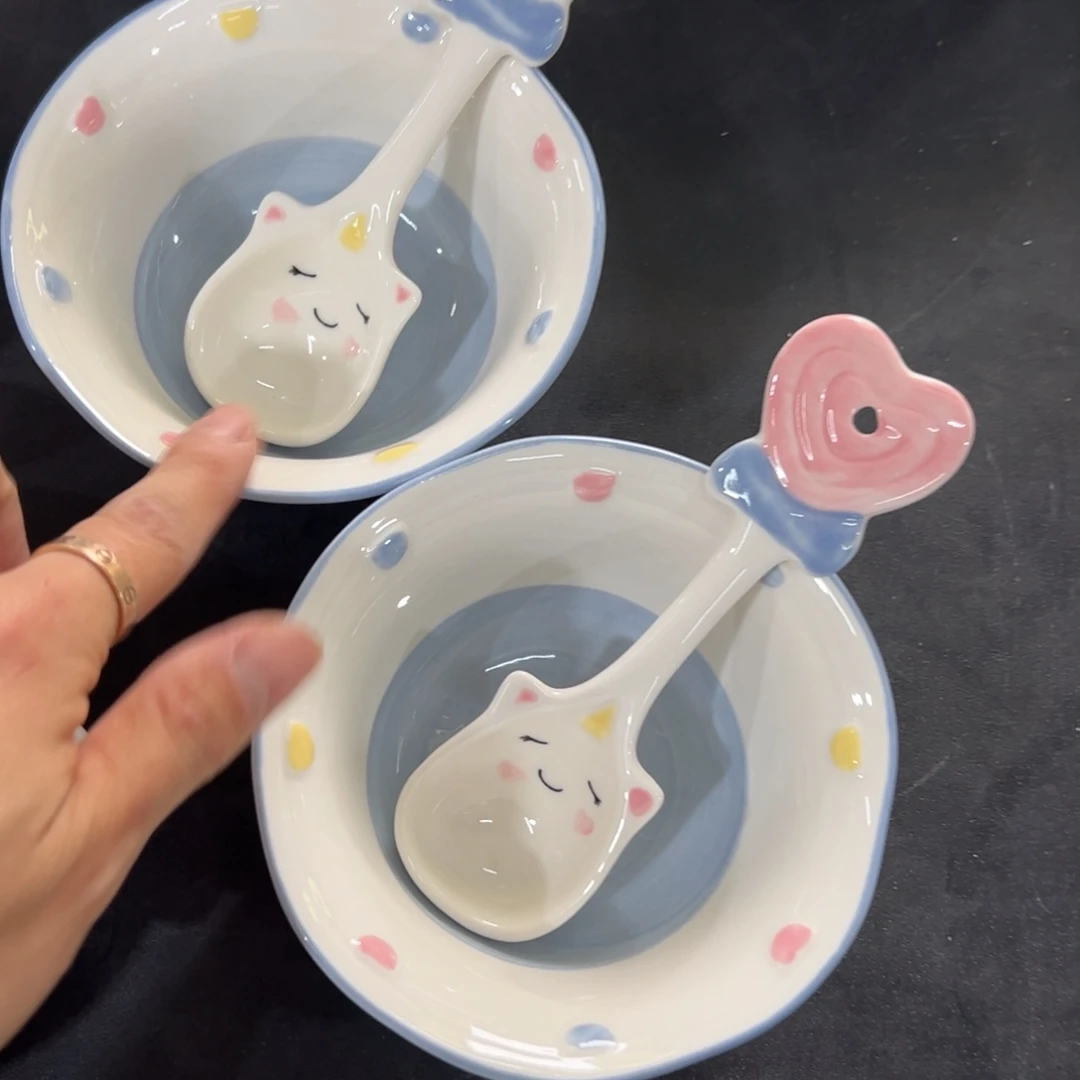 陶摆件高温陶瓷釉下彩正品……