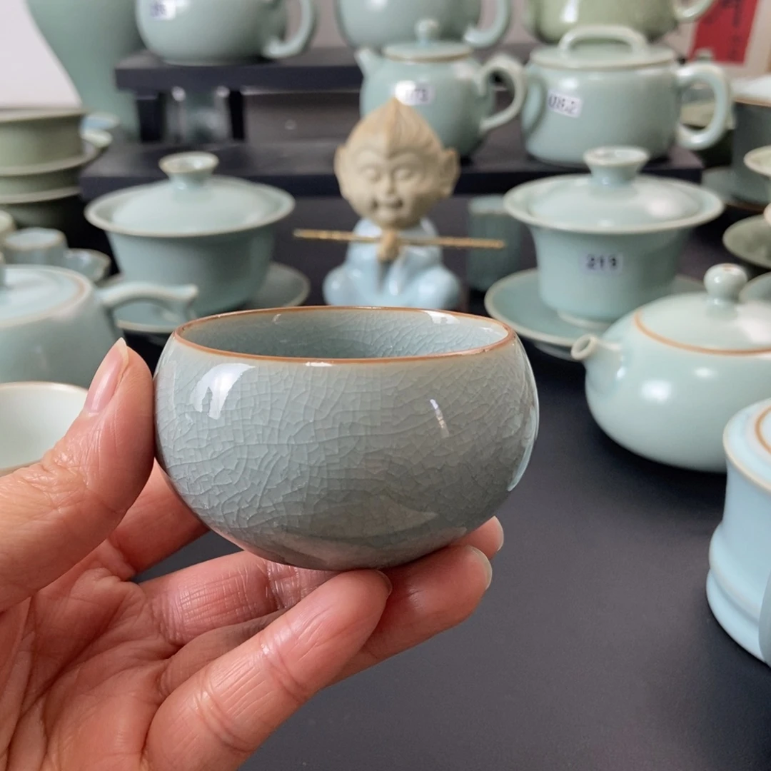 M***.一级品冰花釉禅定杯2支