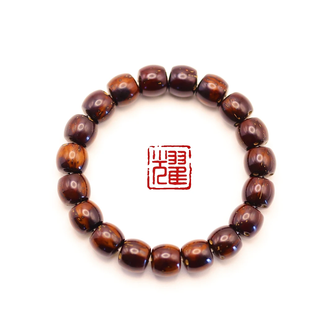 【耀】实心老料紫金鼠·秒沉水高料高油高包浆高端文玩手串送礼有面