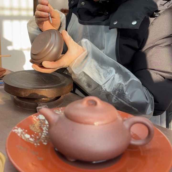 紫砂茶壶矮石瓢底料微瑕200C C