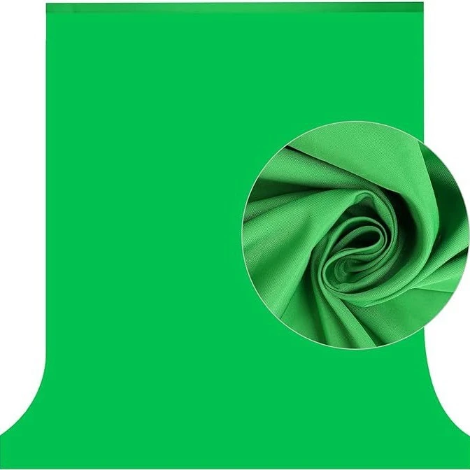 摄像绿幕抠像布涤棉混纺拍照布摄影直播背景布绿色背景布绿幕绿布