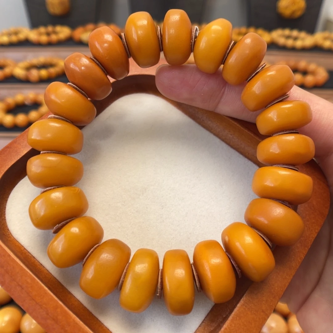 蜜蜡未镶嵌手链蜜蜡