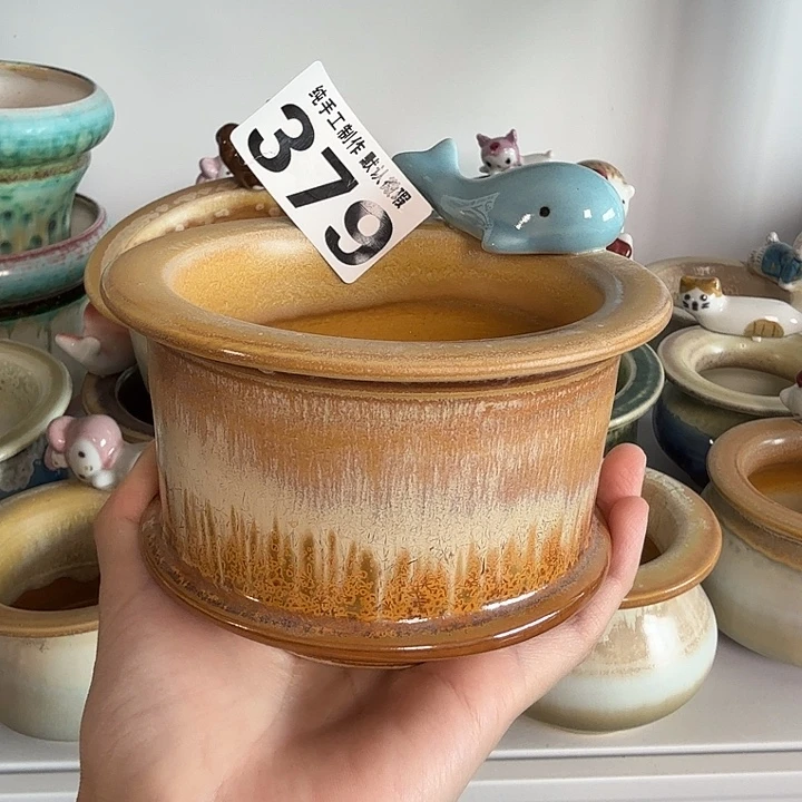 景德镇手工陶瓷盆 口9