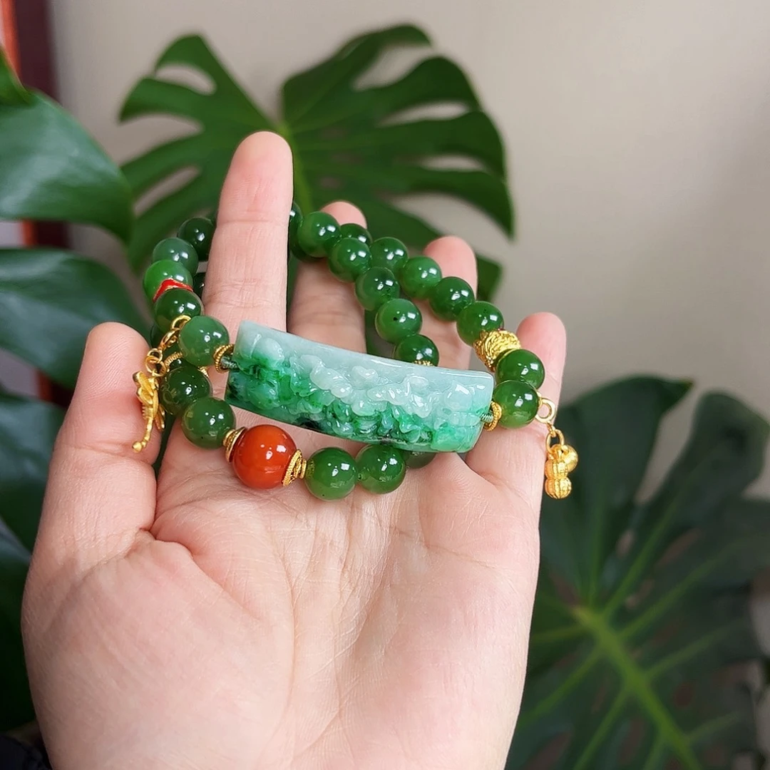 【闪购商品】和田玉（碧玉）手链未镶嵌 福利