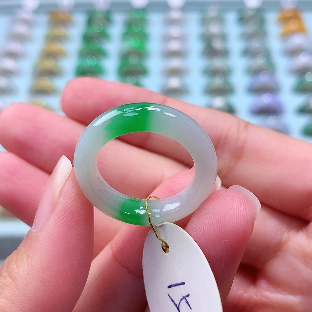 未镶嵌戒指翡翠15圈