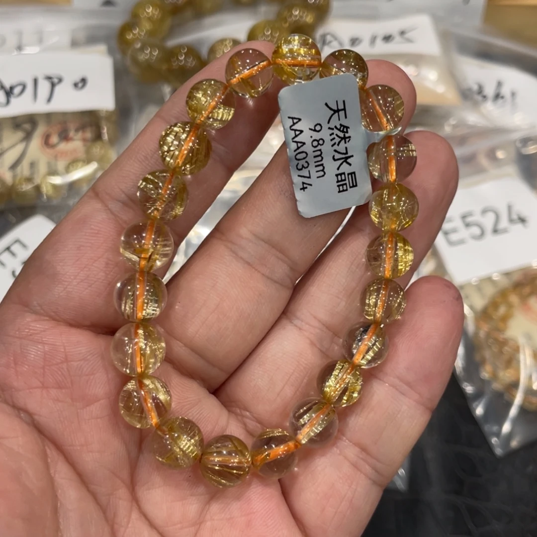 未镶嵌手链水晶aaa0374钛晶