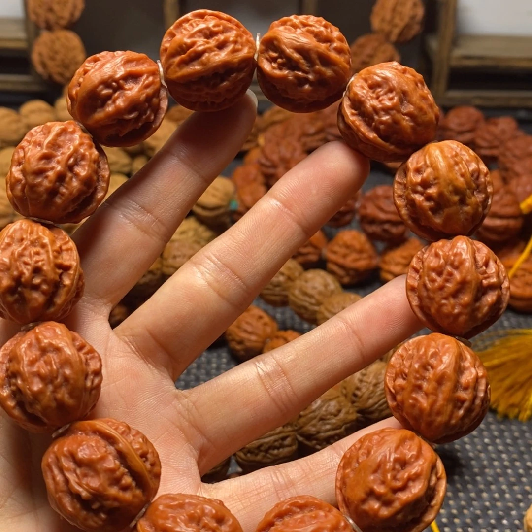 手串文玩核桃西瓜纹粗筋八棱手持