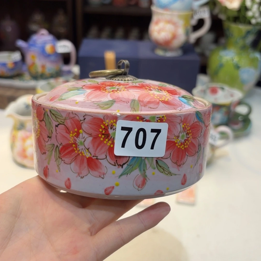 景德镇手绘高温釉下彩陶瓷茶具