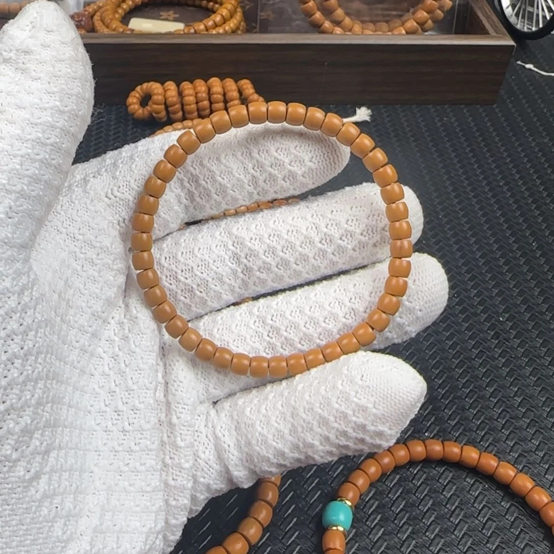 橄榄核吊坠l****-5.4mm老挝核尖直切单圈