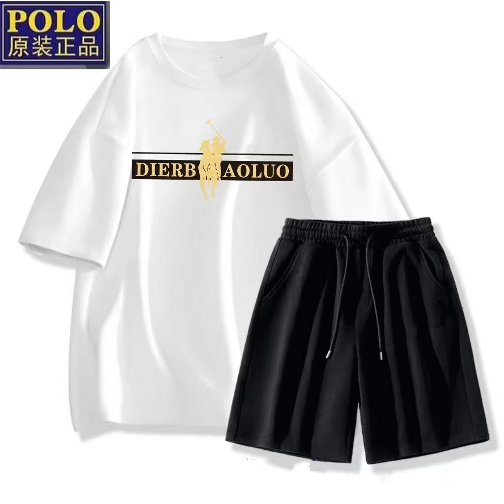 新款高奢套装男女同款套装2件套-金站马2件套