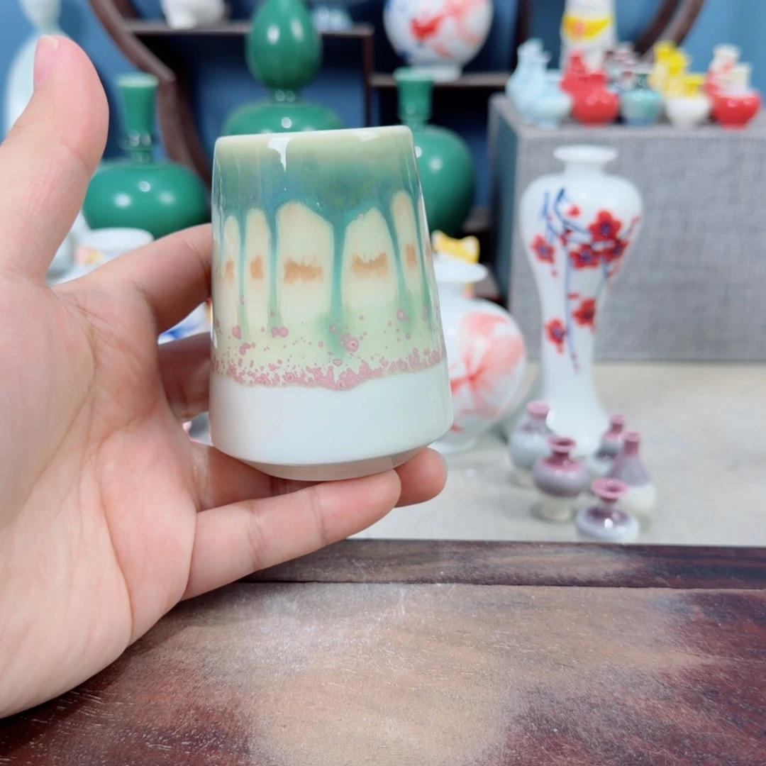 陶瓷手工小花器摆件