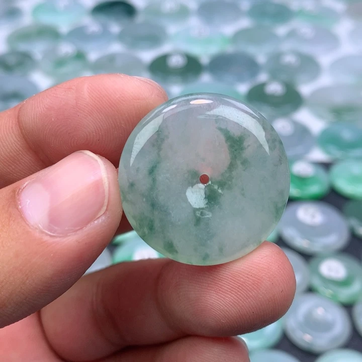 颈饰未镶嵌翡翠缅甸天然A货翡翠30.2-5.7