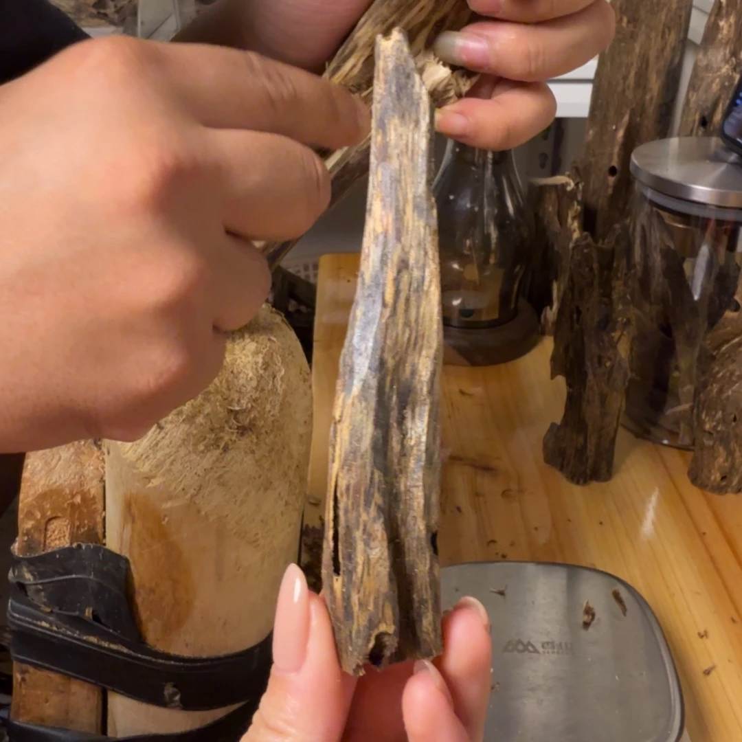 沉香陆河虫漏香8克