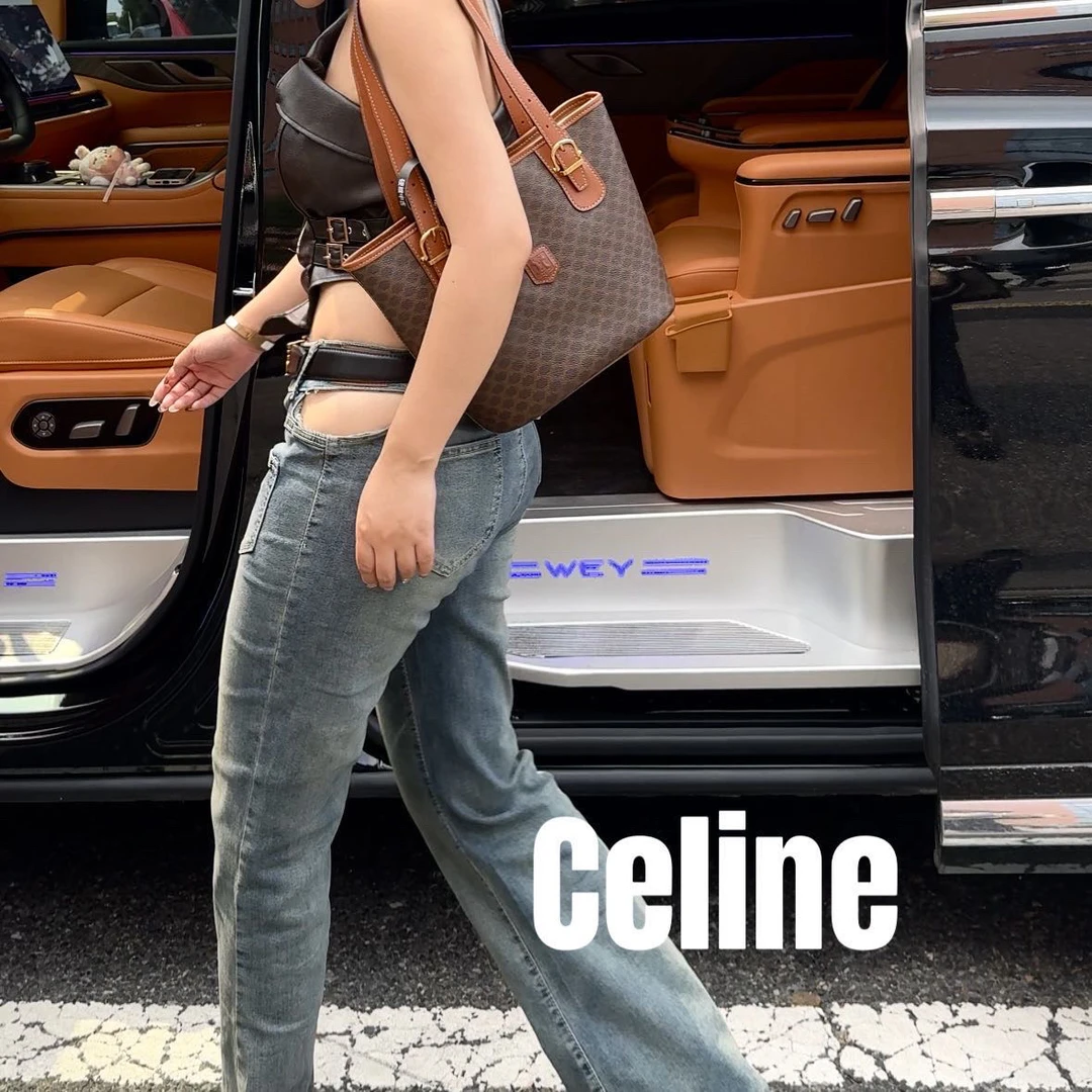 修复品8615025/ Celine /思琳老花发财桶包