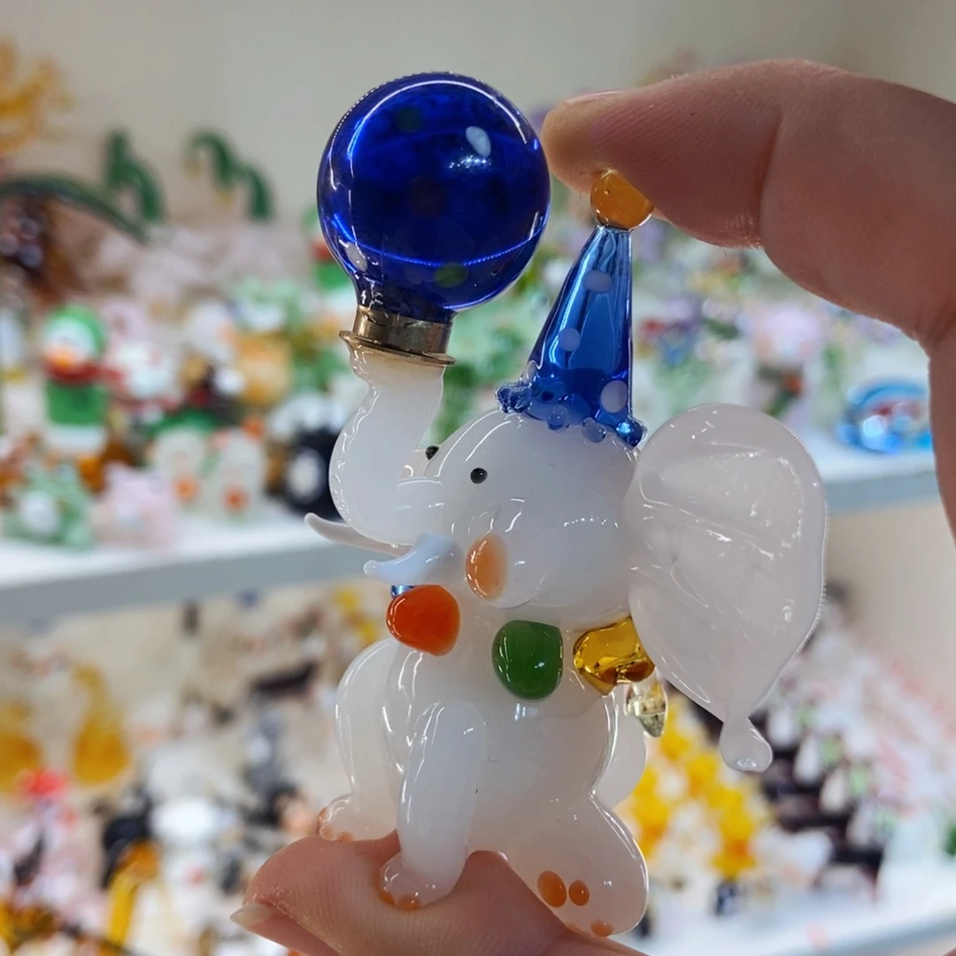 琉璃手工艺品大象