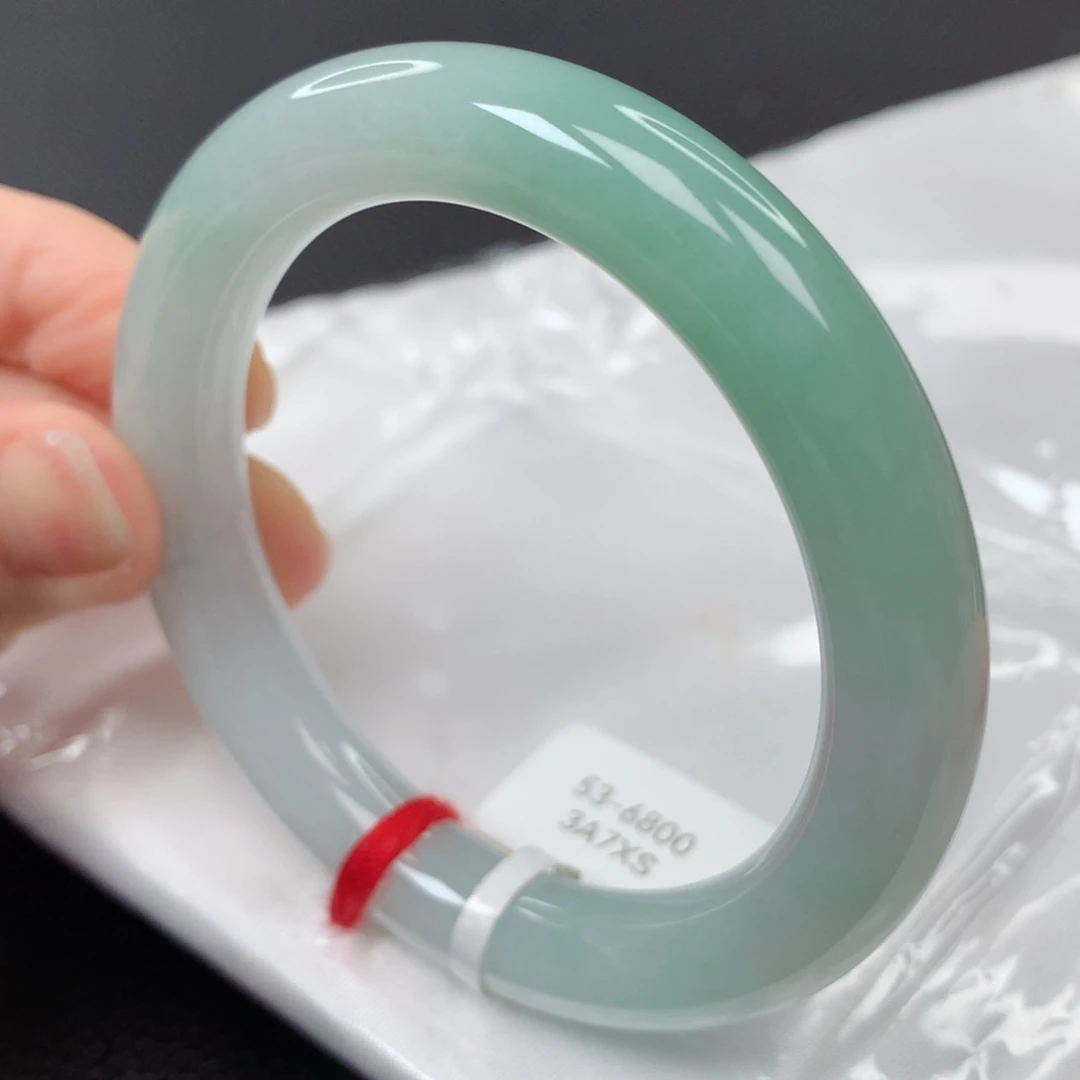 【闪购商品】翡翠手镯未镶嵌71号圆条xs53