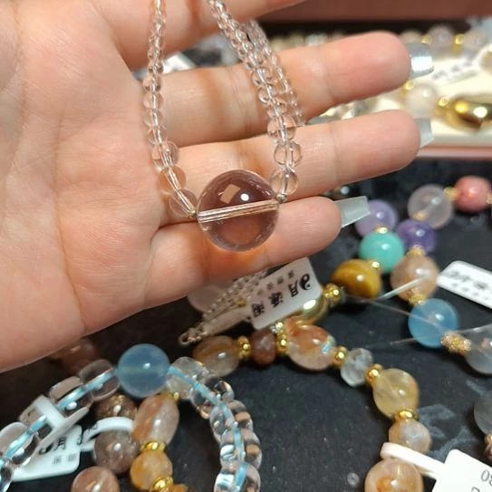 未镶嵌颈饰水晶白水晶项链