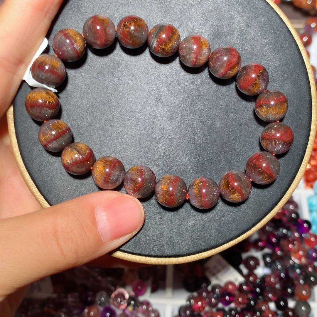 未镶嵌手链水晶四色红腰带金多多极光23