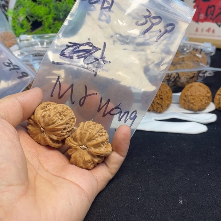 文玩核桃把件M****g白狮子