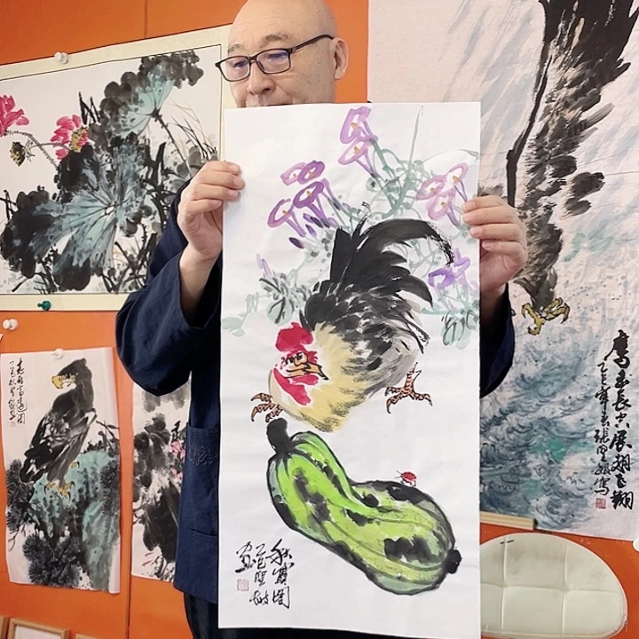 国画张圣敏先生纯手绘作品