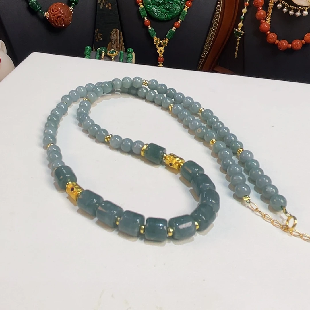 翡翠未镶嵌项链漏价