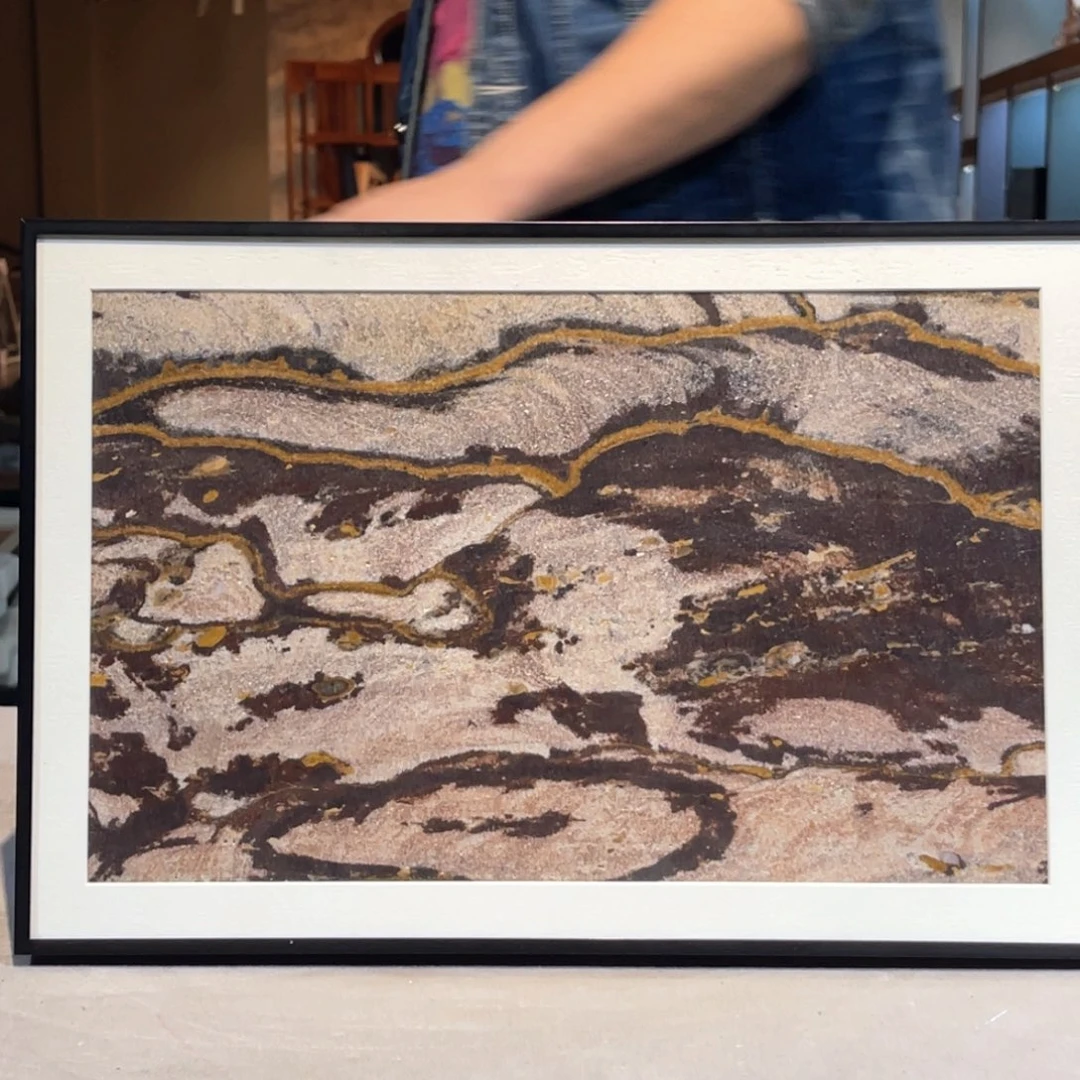 彩石三峡清江画面石