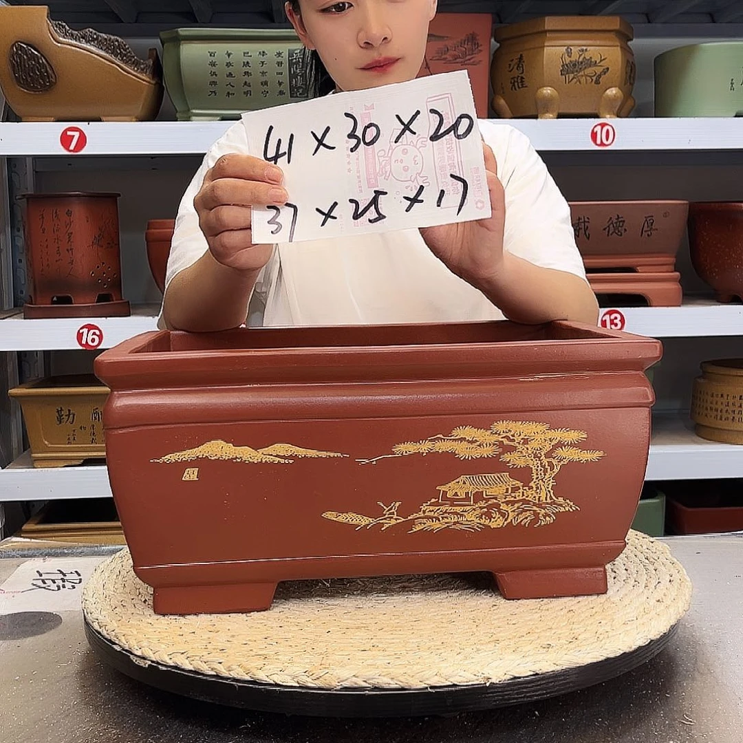 紫砂花盆紫砂花盆
