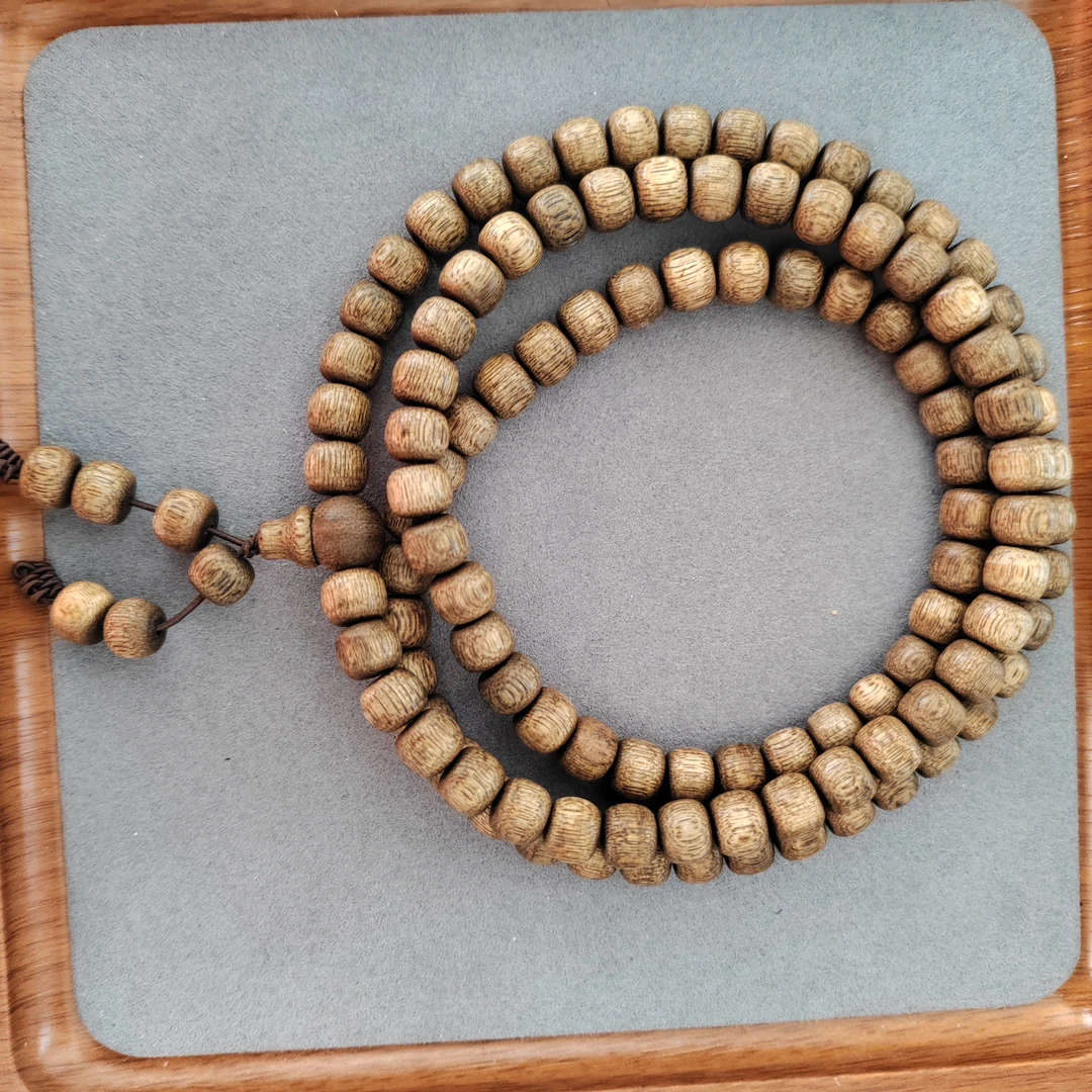 SPC0037老挝碳化老料108颗手串(多样性发货）