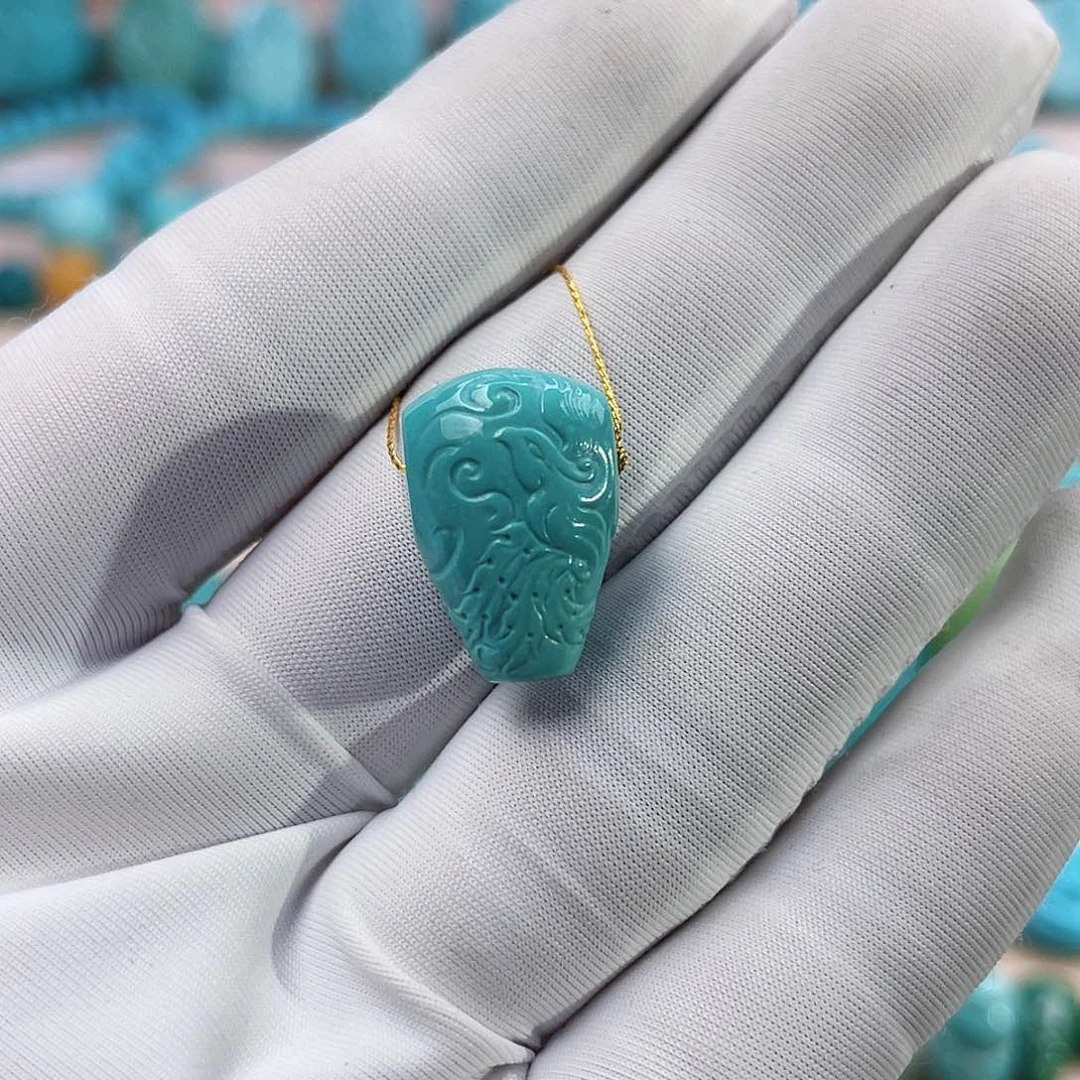 绿松石珠宝奇石未镶嵌前**锦