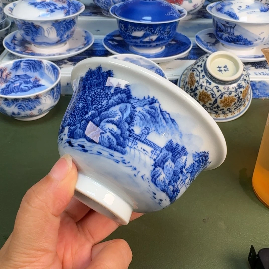 景德镇纯手绘茶具圆圆246