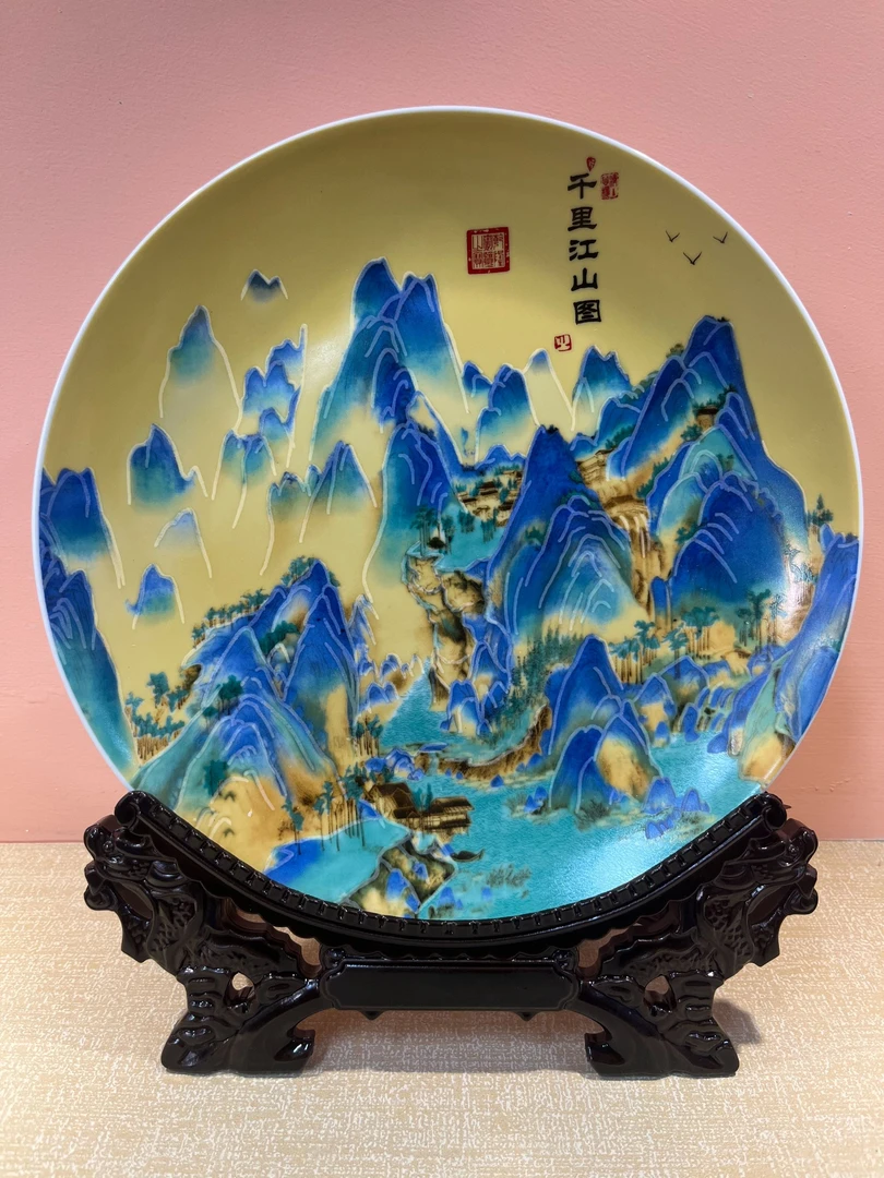 A02陶瓷千里江山图