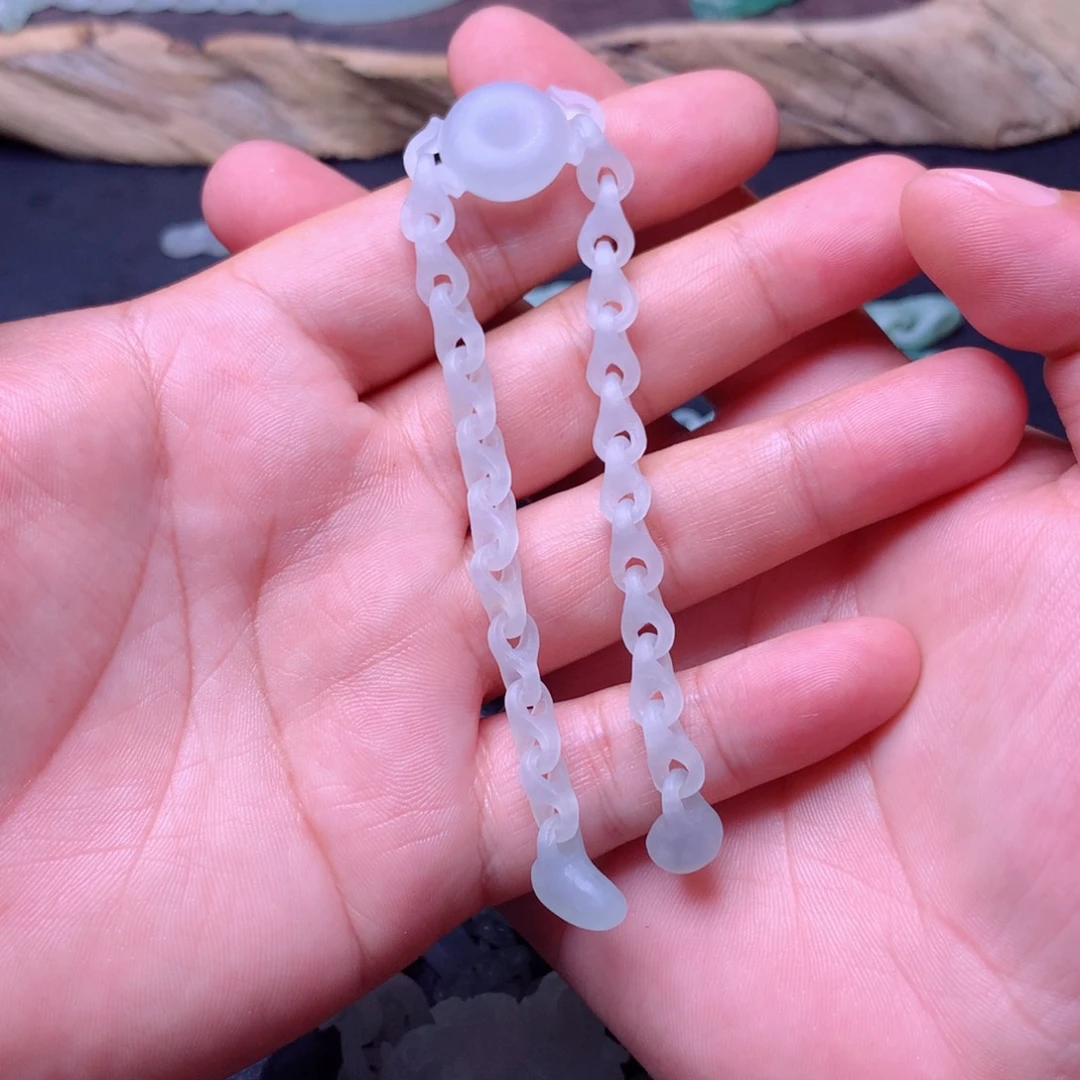 定制翡翠未镶嵌用****8手链