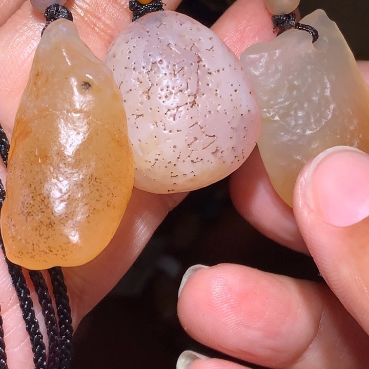 未镶嵌玛瑙/玉髓珠宝半成品