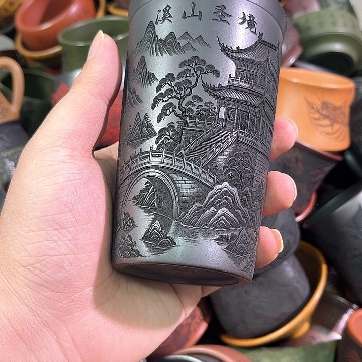 茶杯紫砂全手工紫砂主人杯