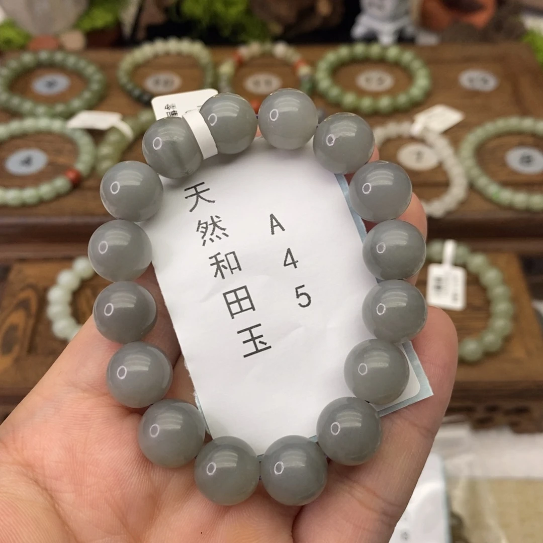 和田玉未镶嵌手链A45