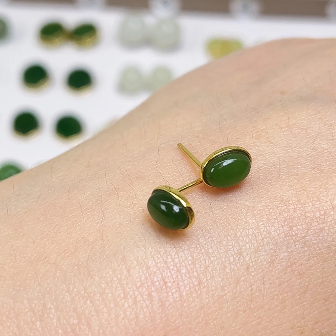 涵***涵蜜蜡银S925镶嵌耳饰