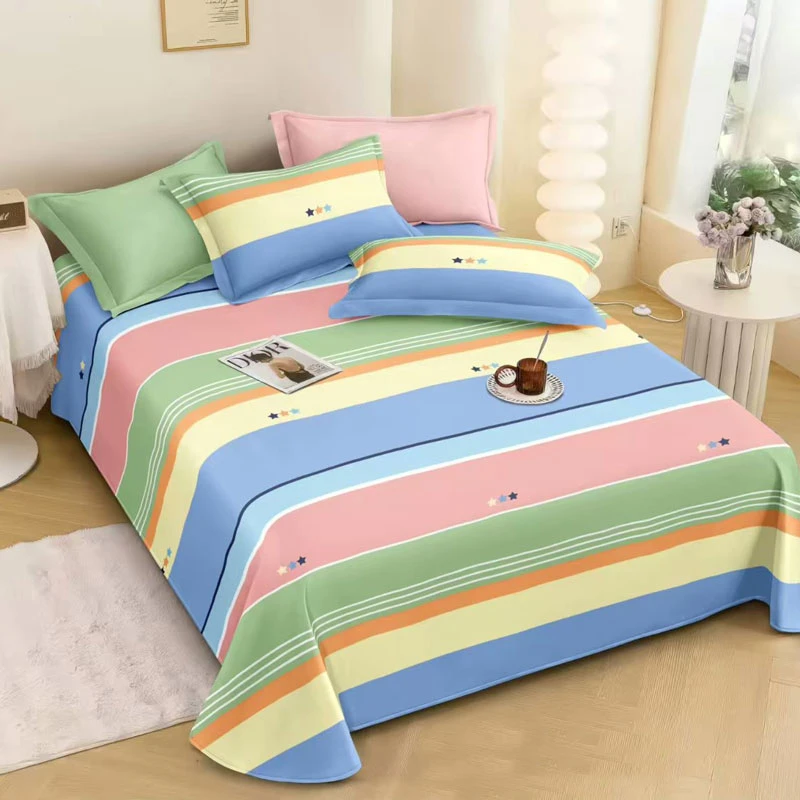 福利款】浪漫时光】加厚加密大粗布包边透气1.5/1.8/2米宿舍炕枕套